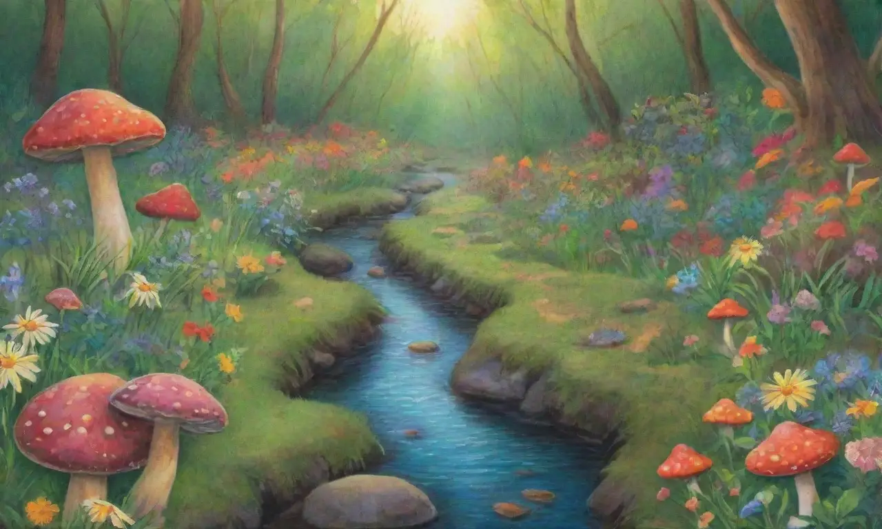 Un paisaje natural lleno de vida y color