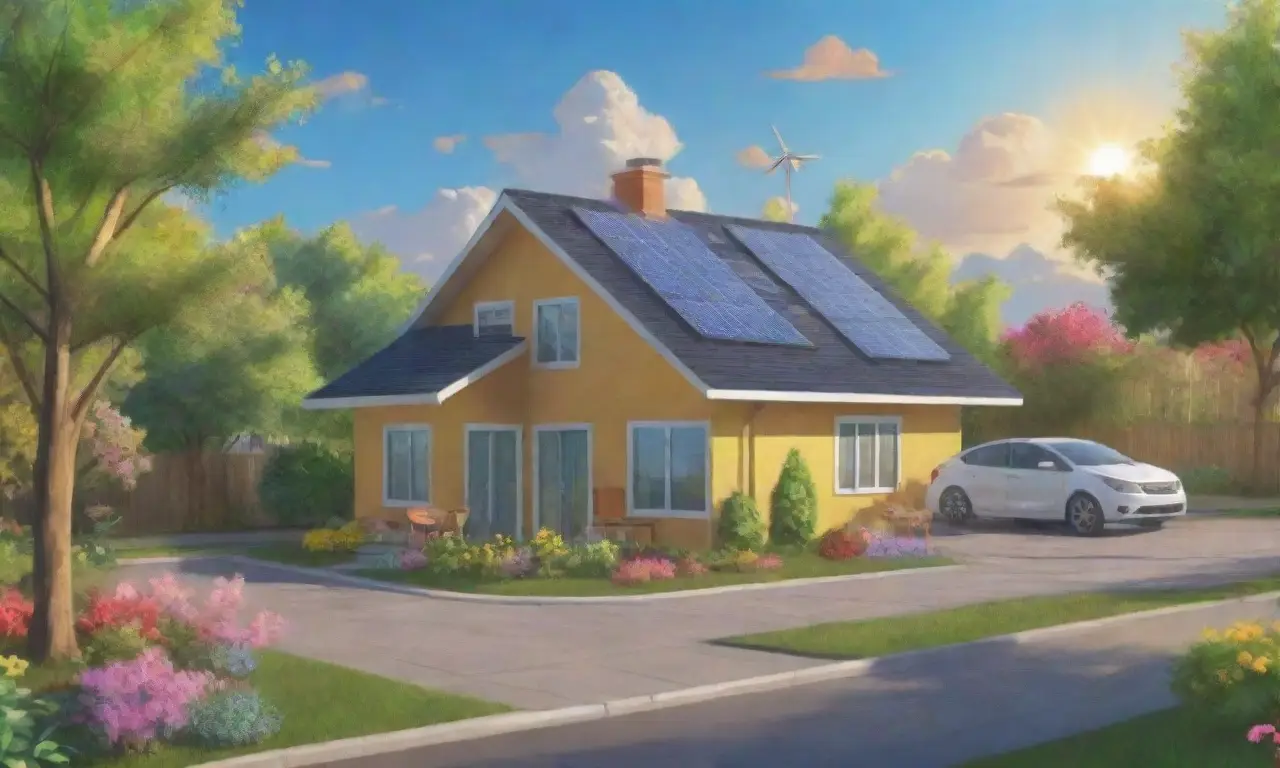 Un hogar moderno y ecológico rodeado de naturaleza