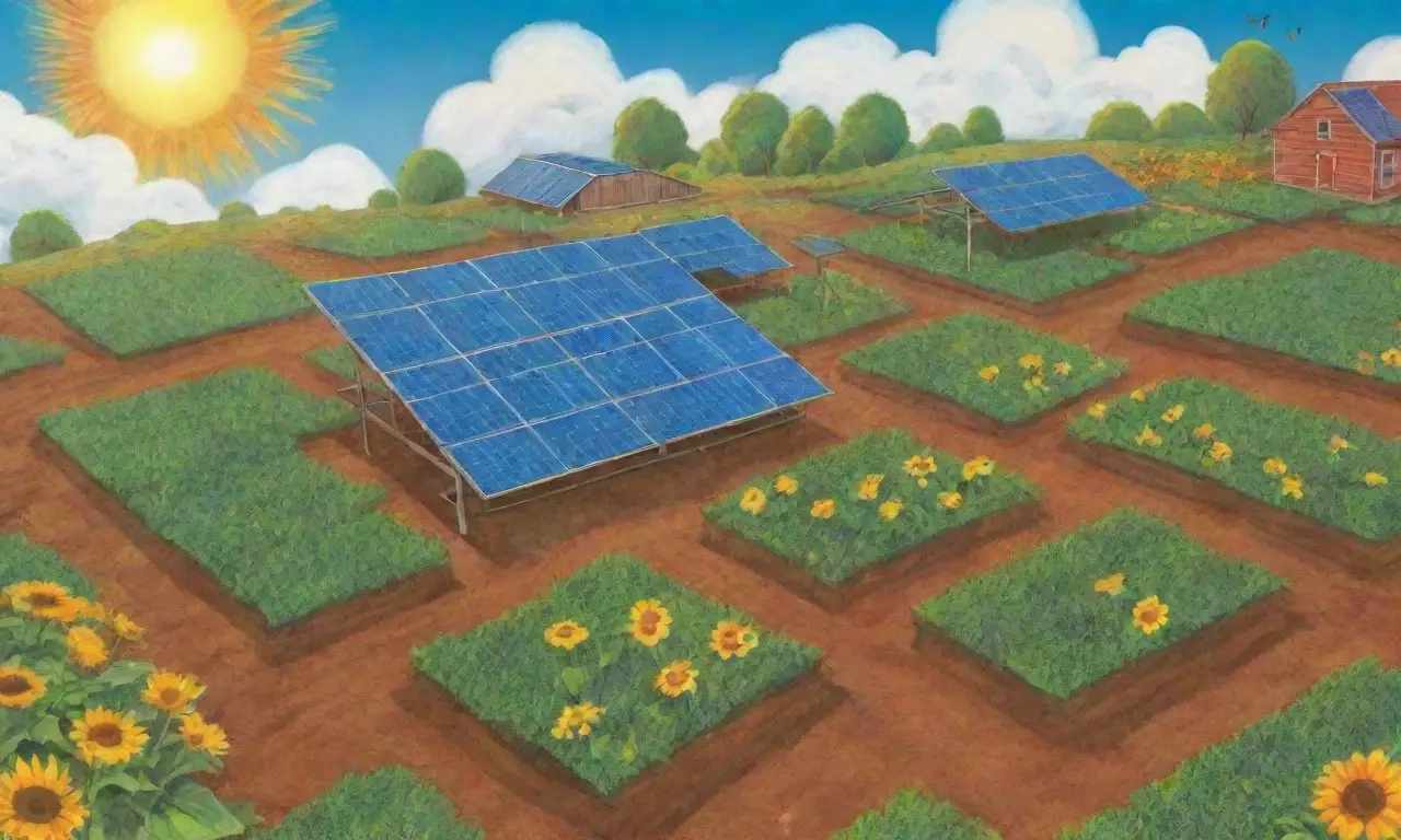 Naturaleza y tecnología se fusionan en un paisaje vibrante y sereno