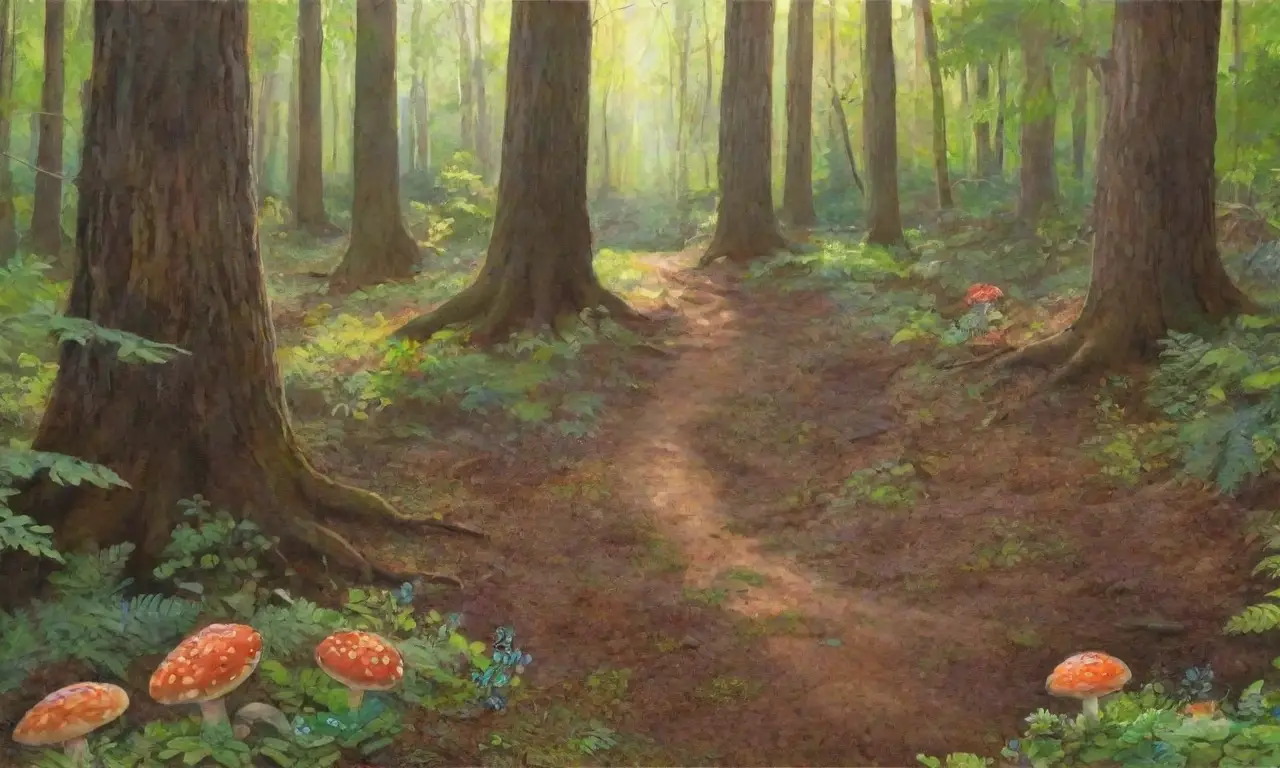 Un bosque vibrante y lleno de vida