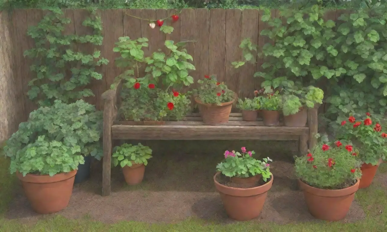 Un jardín vibrante y acogedor