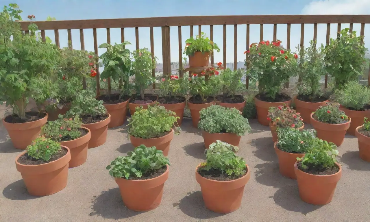 Un oasis urbano de plantas vibrantes y comunidad en un rooftop