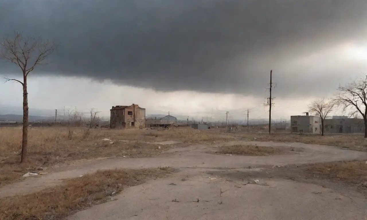 Un paisaje desolado y árido, lleno de abandono y contaminación