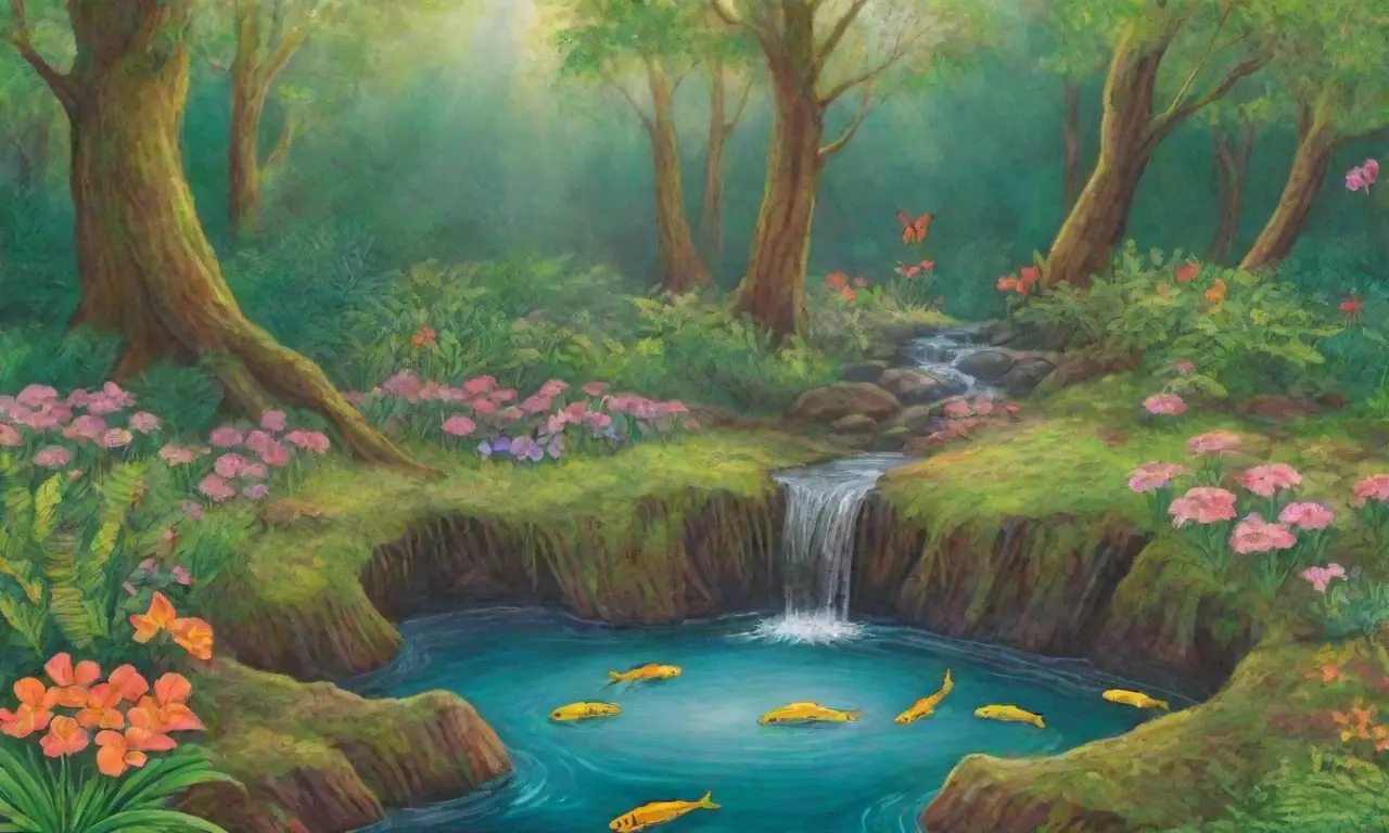 Un ecosistema vibrante y diverso lleno de vida y belleza natural