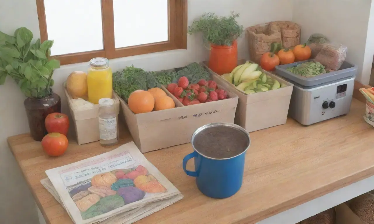 Una cocina vibrante y organizada