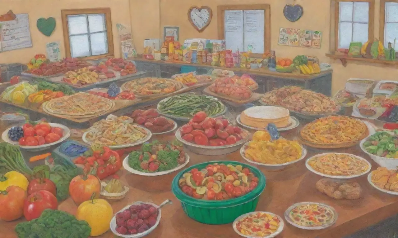 Colores brillantes y texto audaz destacan la importancia de reducir el desperdicio de alimentos y promover la sostenibilidad