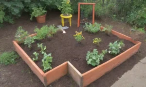 Un jardín vibrante lleno de vida