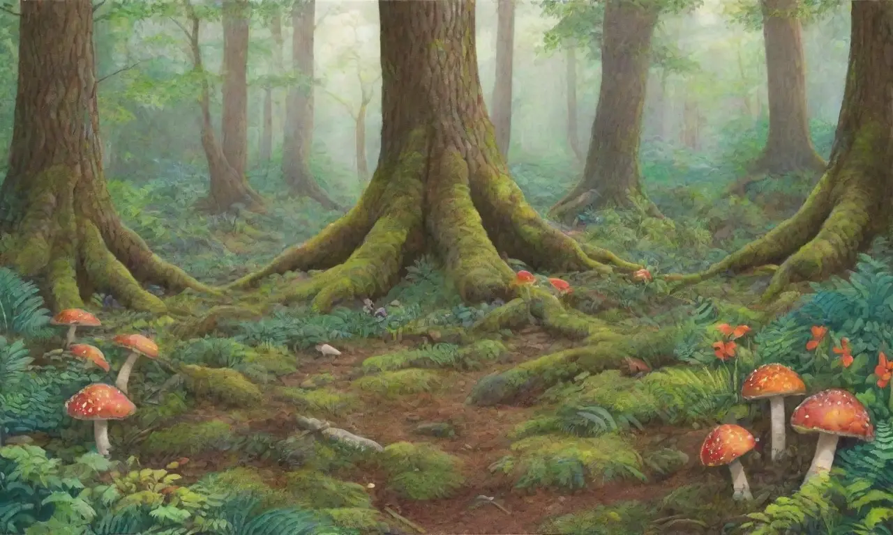 Un bosque vibrante y lleno de vida