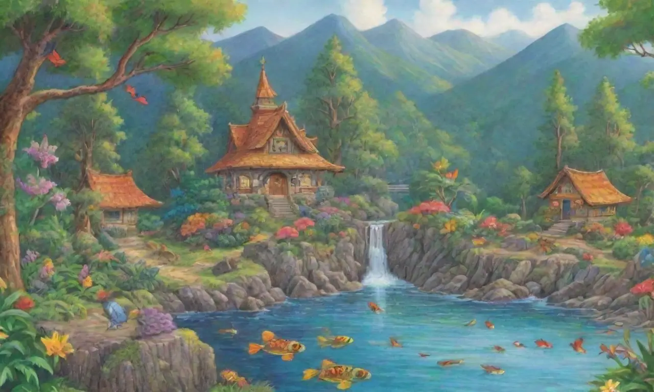 Un paisaje natural vibrante y diverso lleno de vida y belleza