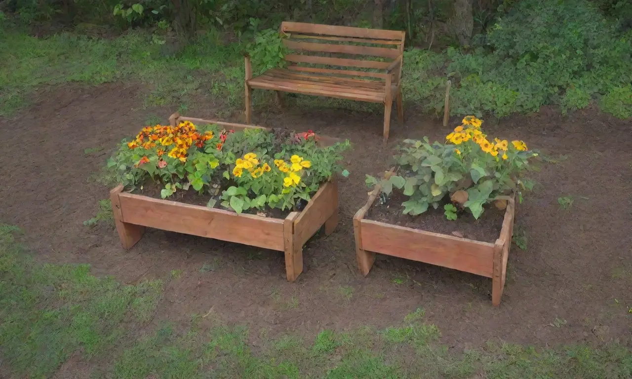 Un jardín vibrante y acogedor lleno de plantas