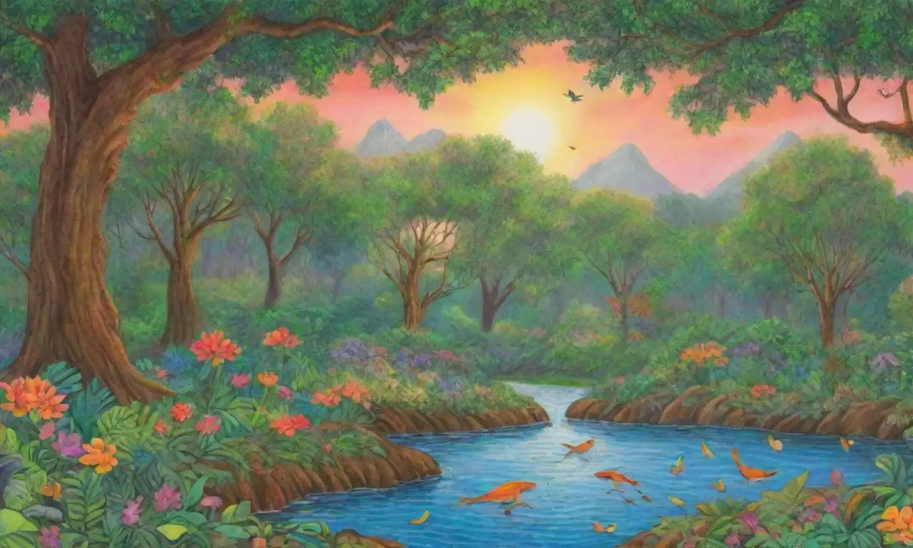 Un exuberante paraíso tropical lleno de vida y belleza natural