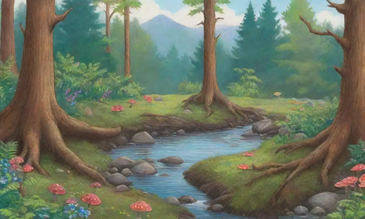 Un bosque sereno y vibrante