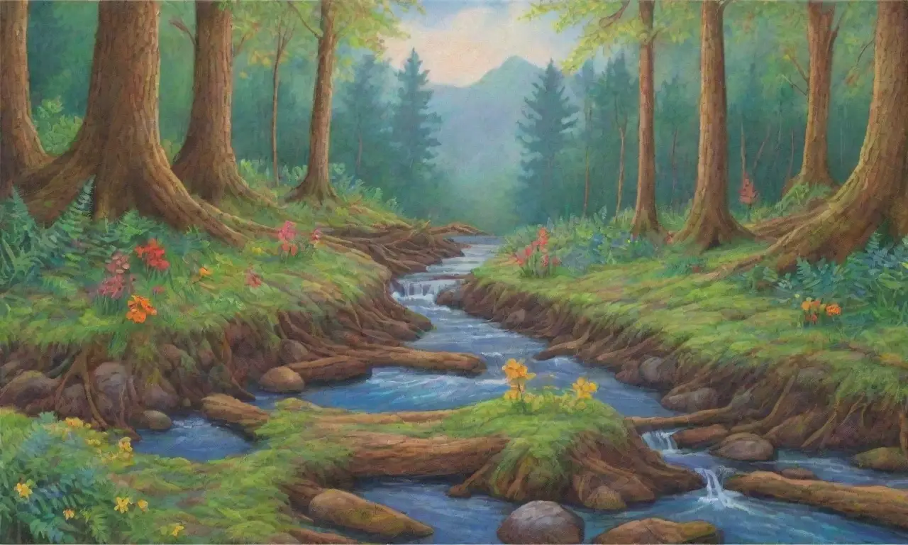 Un bosque vibrante y lleno de vida