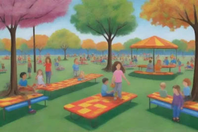 Un parque lleno de vida