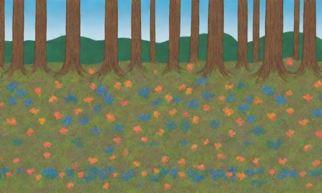 Un bosque vibrante y sereno lleno de vida y belleza natural