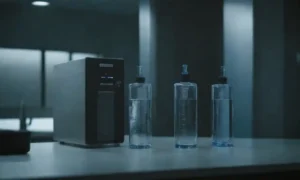 Sistemas avanzados de purificación de agua utilizando tecnología de vanguardia en un entorno de laboratorio.