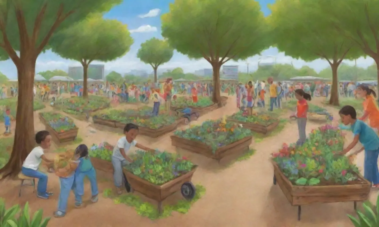 Una comunidad unida trabaja por un futuro más verde