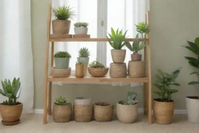 Un ambiente acogedor y natural se crea con tonos suaves